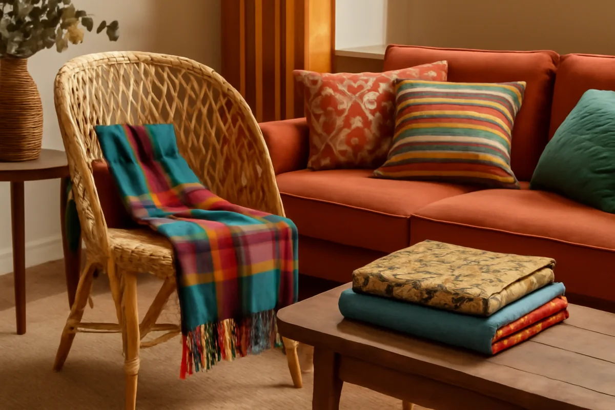 Intrecciare e decorare con tessuti colorati: abbinamenti che valorizzano ogni ambiente