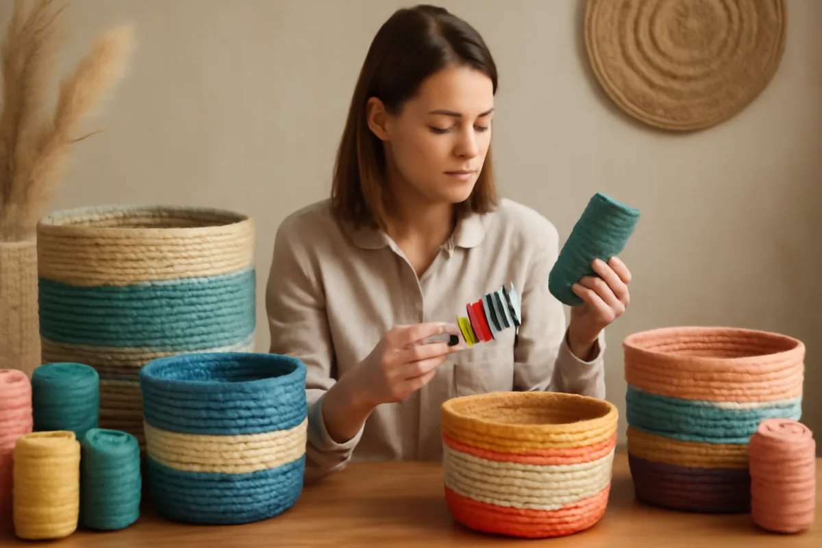 La scelta dei colori nella cesteria creativa: consigli per un effetto armonioso
