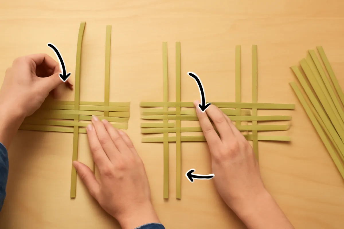 Intrecciare il bambù in modo facile: la sequenza di movimenti spiegata bene