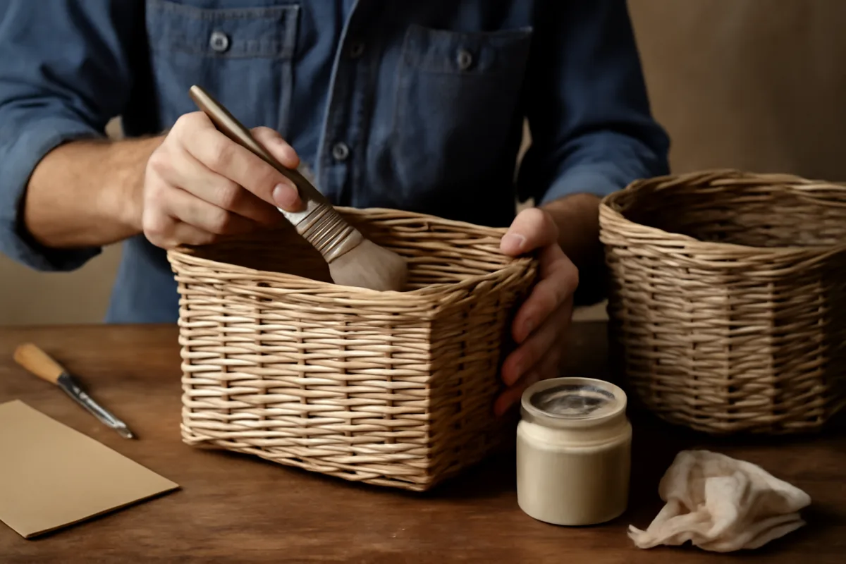 Come dare un effetto invecchiato ai cesti: i passaggi che ottengono fascino vintage