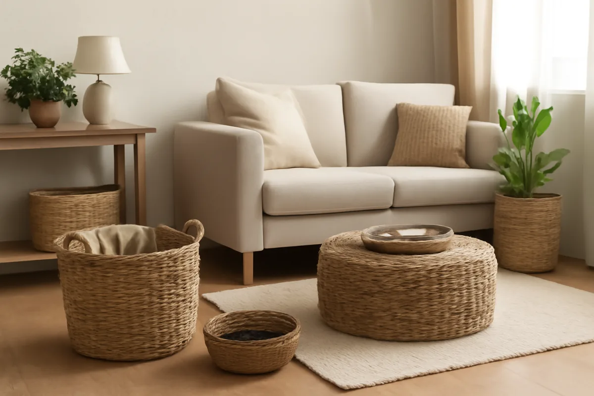 I cesti come complementi d’arredo: idee di utilizzo che cambiano la stanza