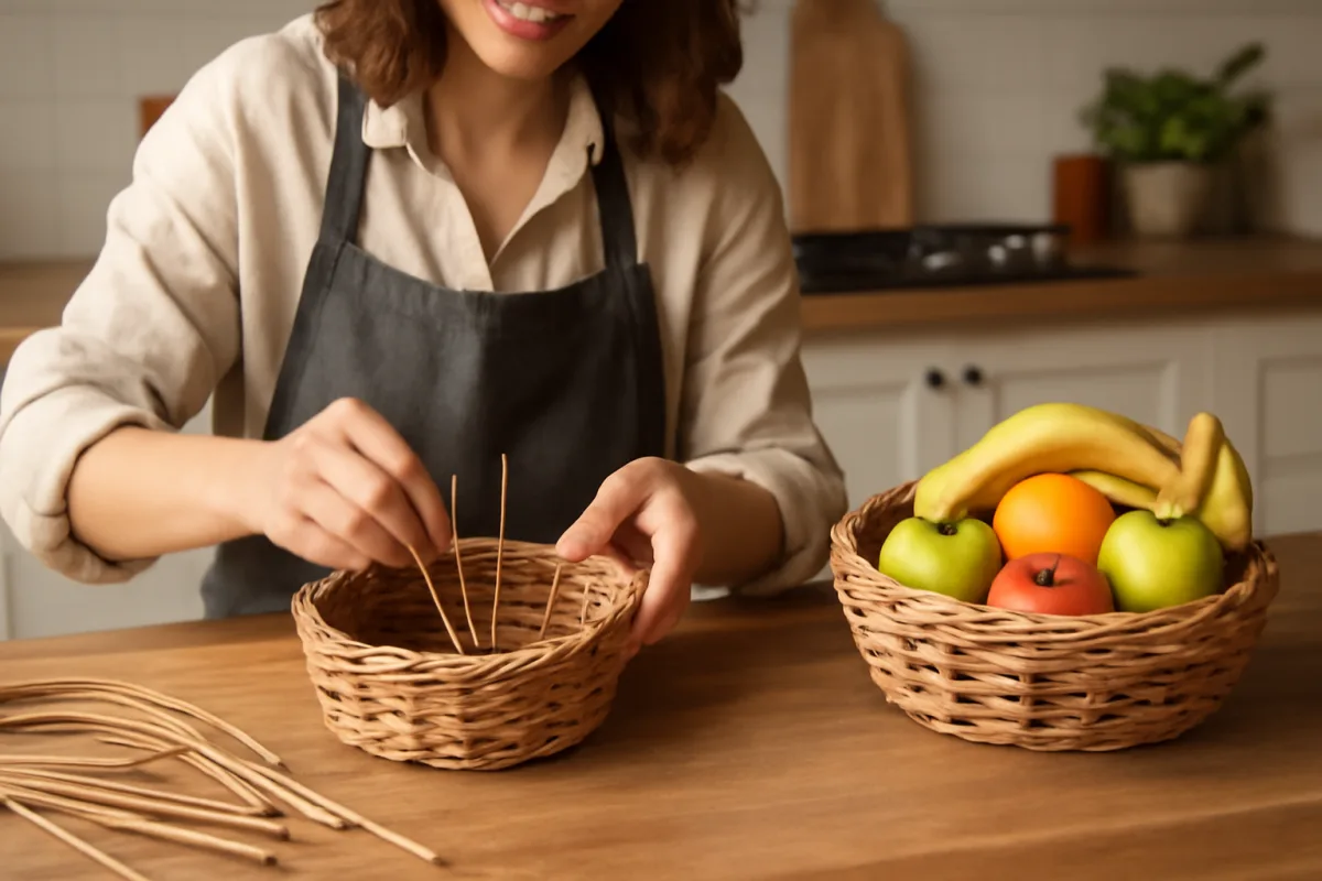 Come realizzare un cesto portafrutta intrecciato a mano? Praticità e stile in cucina