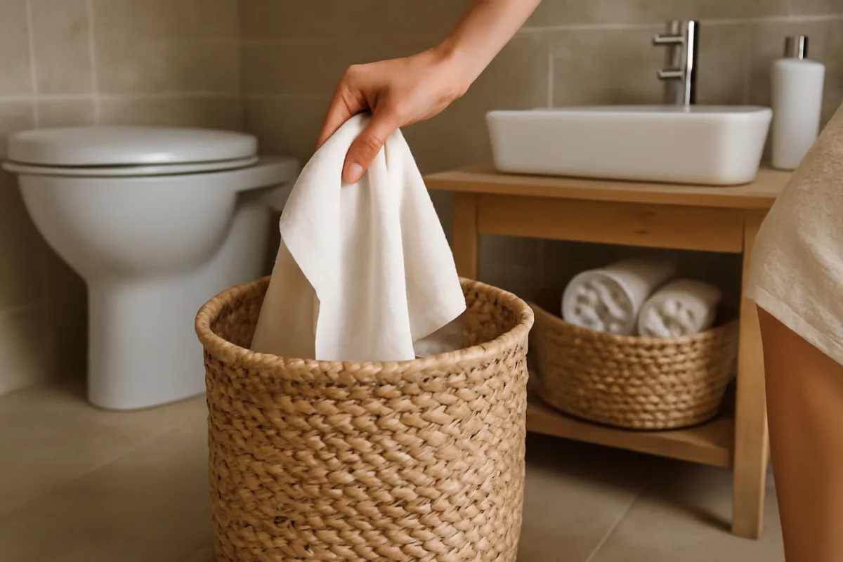 Perché scegliere cestini artigianali per il bagno? I benefici pratici che non immagini